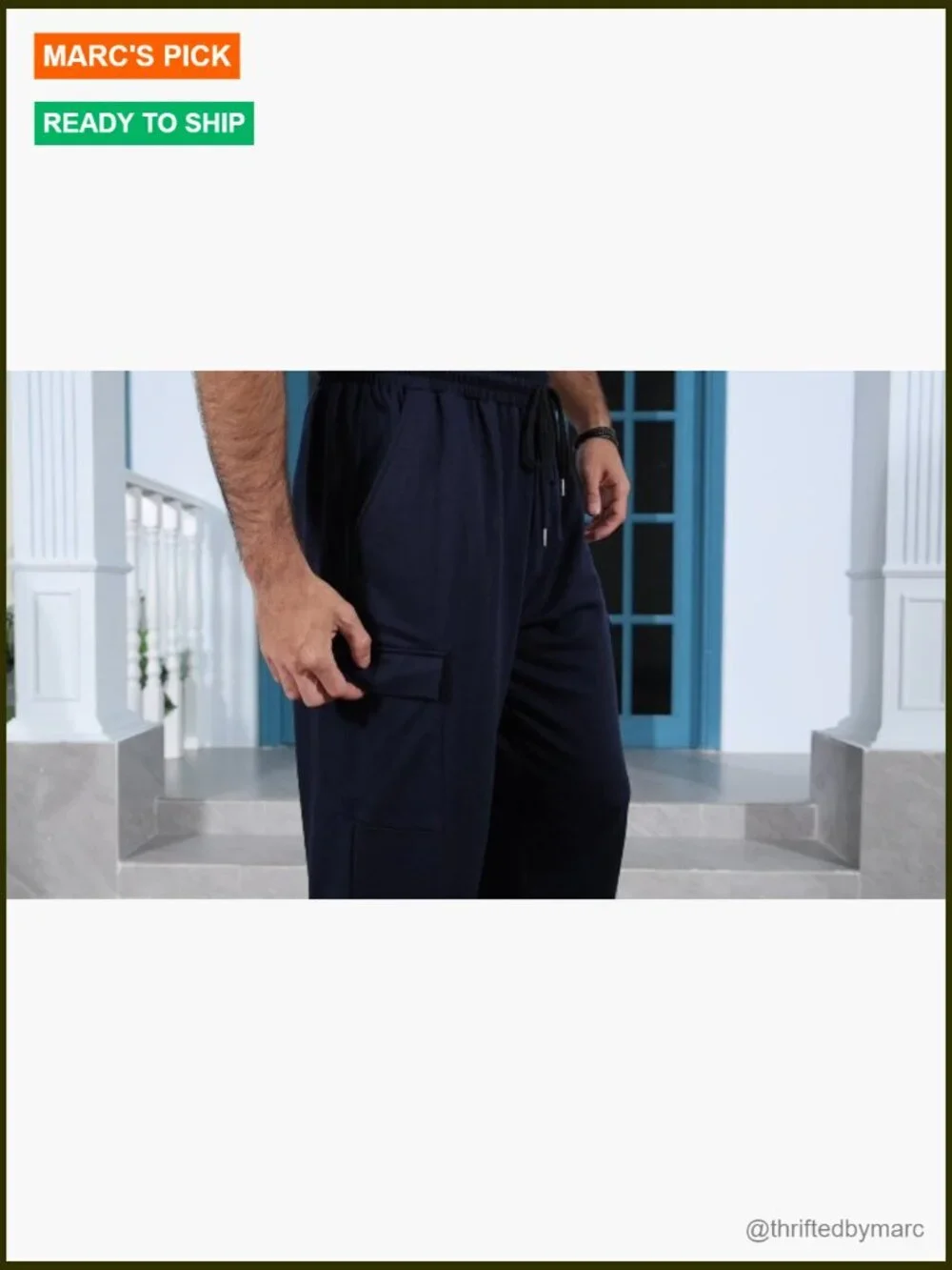 4 Pack Big & Tall Cargo Sweatpants Baggy Wide Leg Joggers with Pockets